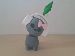 cat bubble head model