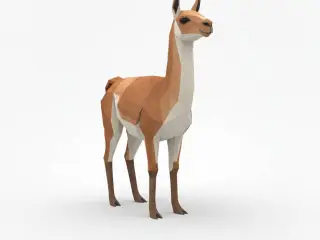 Low Poly Guanaco