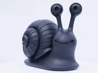 Cute Snail Smiling - Adorable Slow-Paced Friend