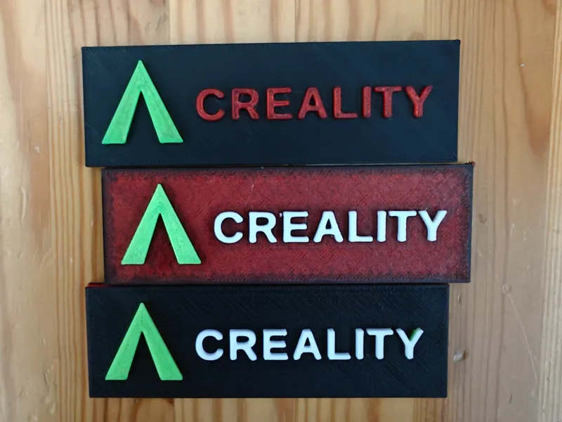Logo multicolor de Creality - Mi primer diseño 3D