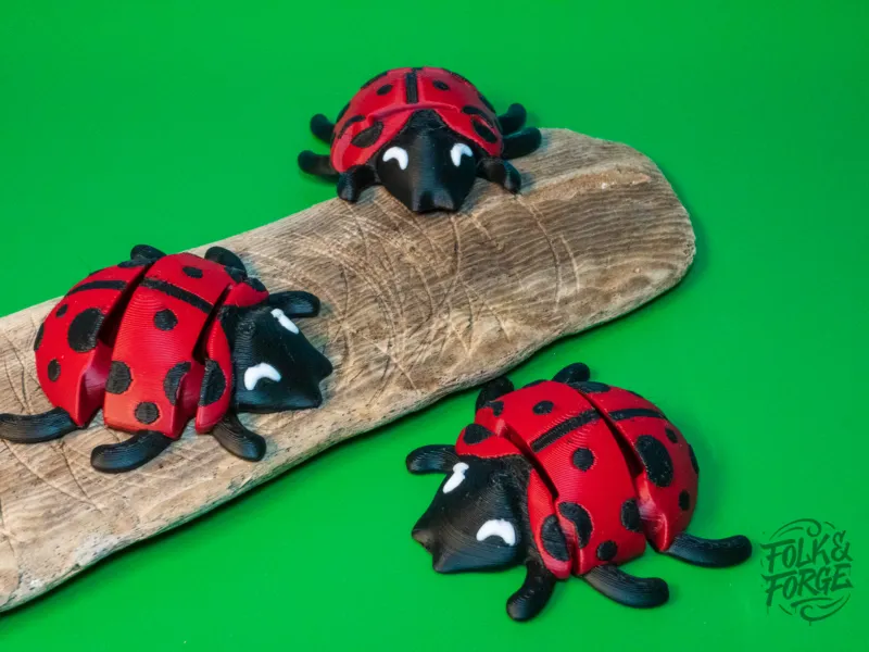 Ladybird Fidget, Bicho Flexi Impreso en el Lugar