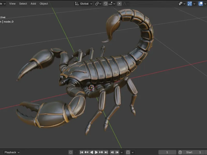 Armored Fantasy Scorpion – 3D Printable Collectible