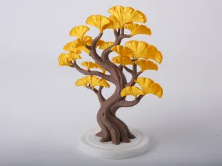 Ginkgo Tree Sculpture - Elegant Home Decor Piece