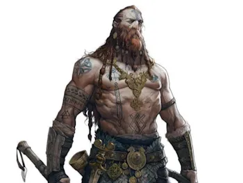 Stylized Dark Fantasy Viking Berserker