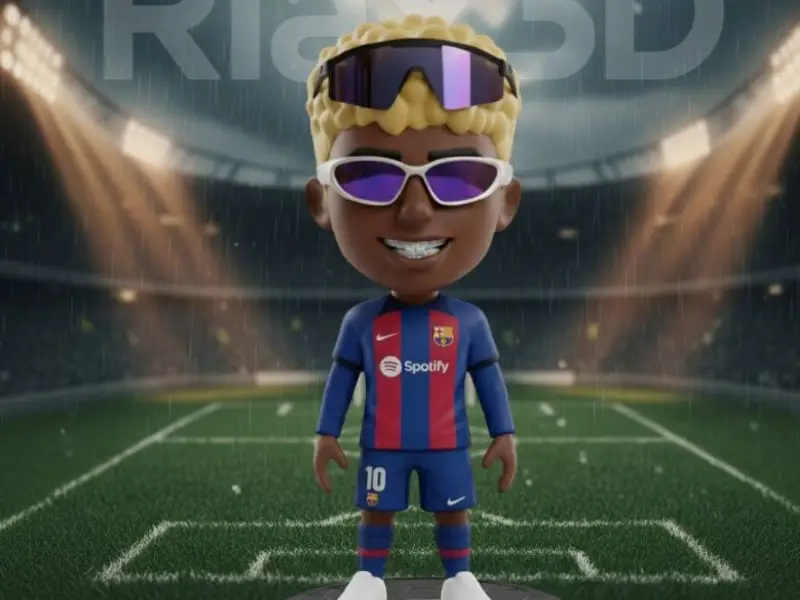 Lamine Yamal - Mini Figure - Barcelona - Spain (Set 1)