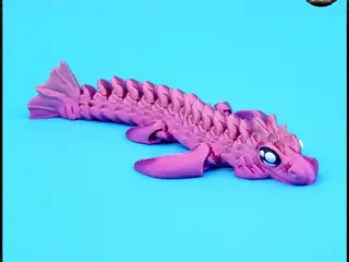 Baby Sea Dragon - articulated - print in place - no supports