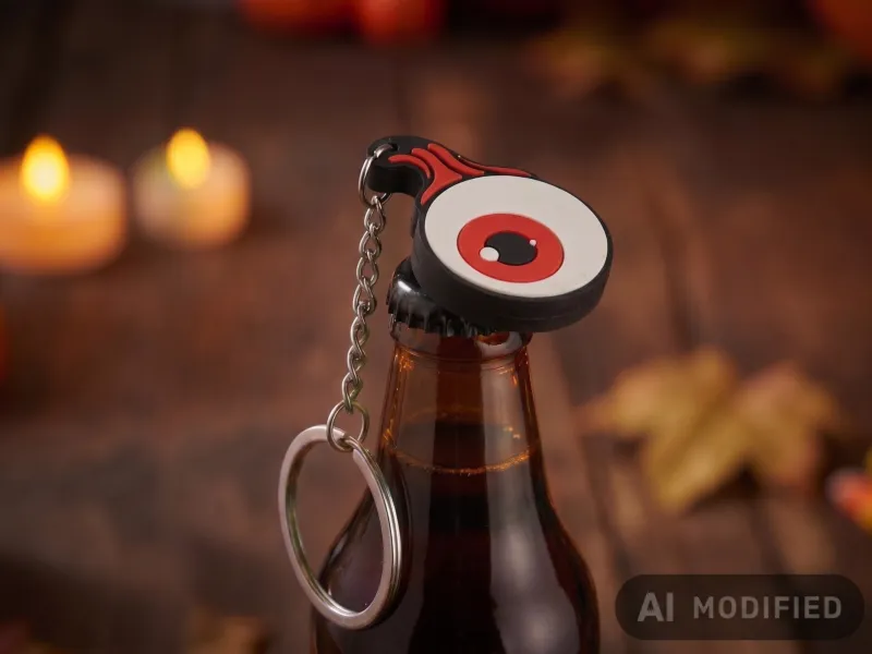 👁️ Eyeball Bottle Opener Keychain – Halloween