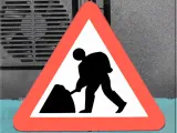 Men At Work Road Sign-0