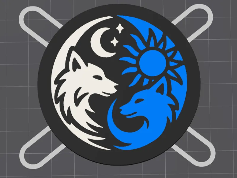 Wolf and Fox Medallion