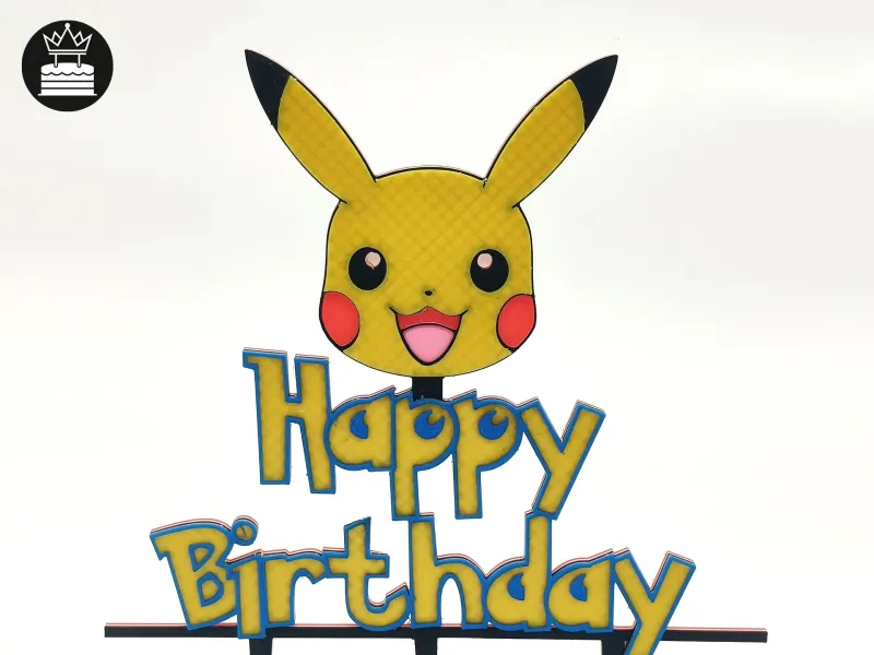 Topo de Bolo do Pikachu