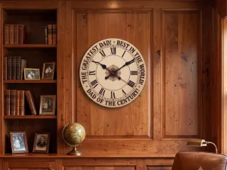 Father's Day Clock 10 inch and 12 inch