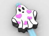 Straw Topper ghost hearts-0