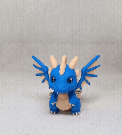 Porte-clés Dragon Chibi v01-0