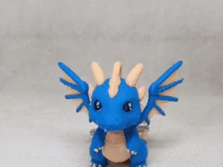 Chibi Dragon keychain v01