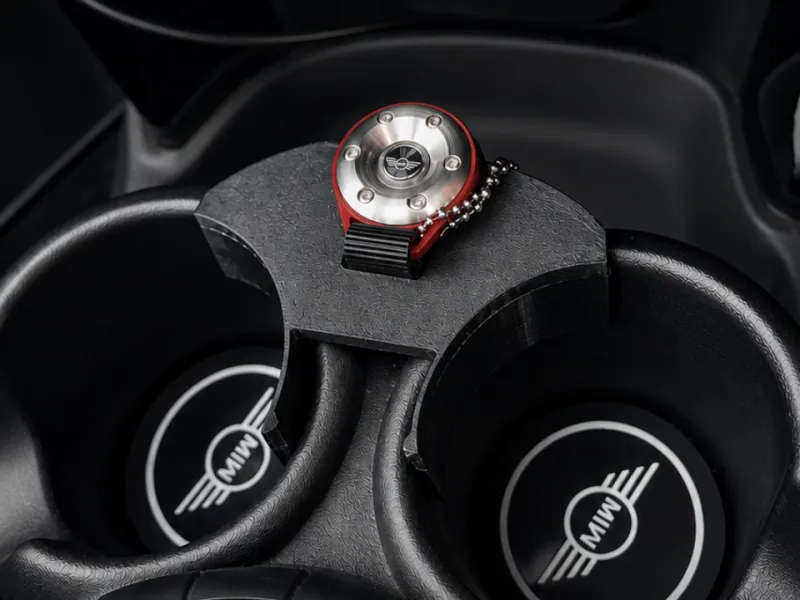 Mini JCW exhaust button holder plate