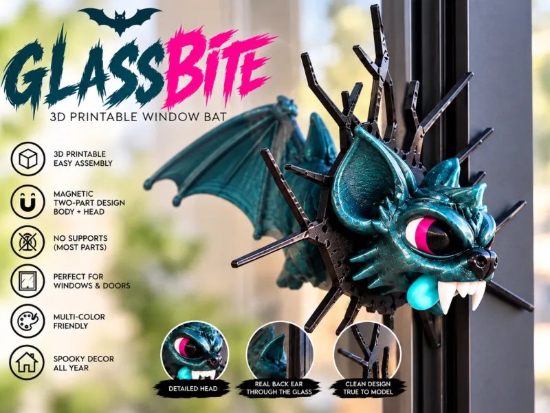 GLASS BITE-Magnetic half and half creature
