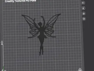 Fairy Silhouette with Butterfly Wings