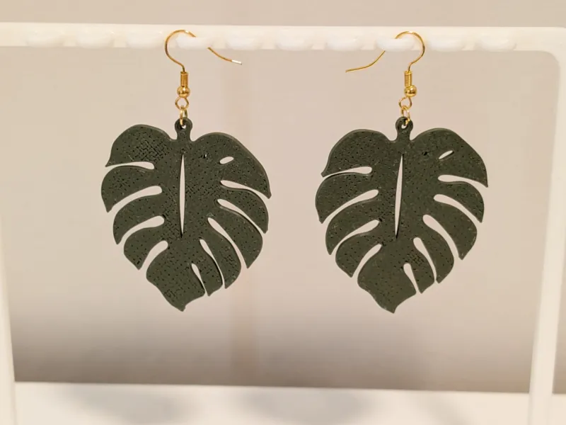 Pendientes de hojas