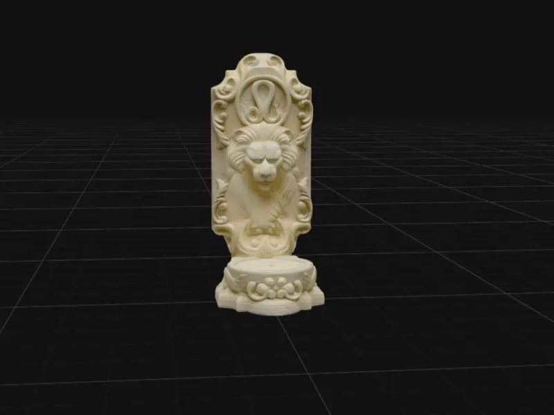 Royal Lion Wall Plaque | Heraldic Lion Crest Sculpture