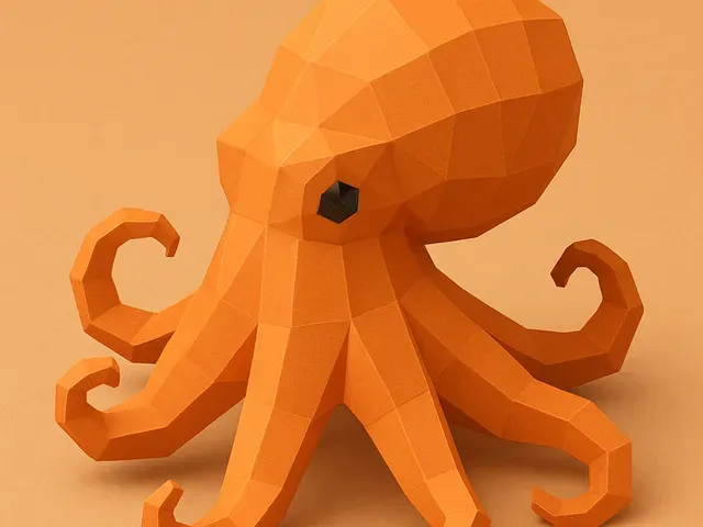Low poly octopus