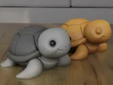 Cute Minimalist Turtle 3D Printable STL Model-0