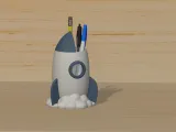 Rocket Pencil Holder-0