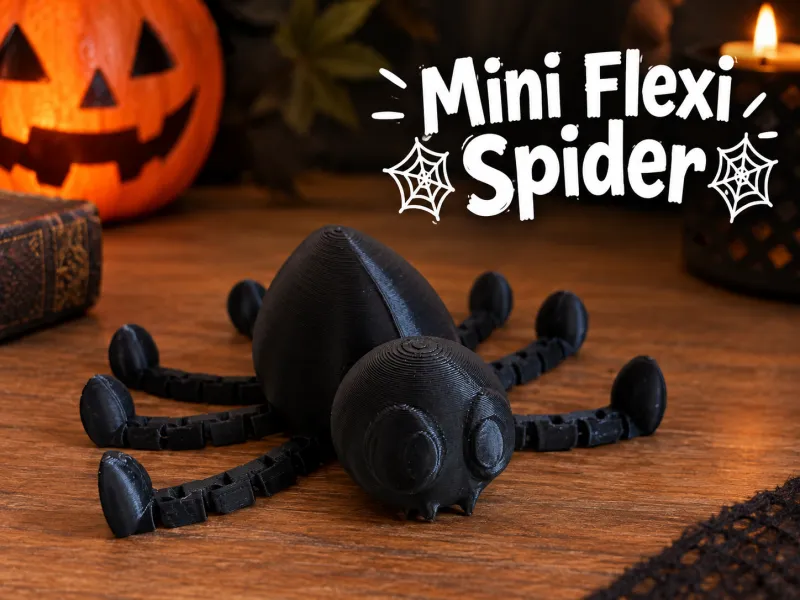 Mini Araña Flexi - Tierna y Espeluznante