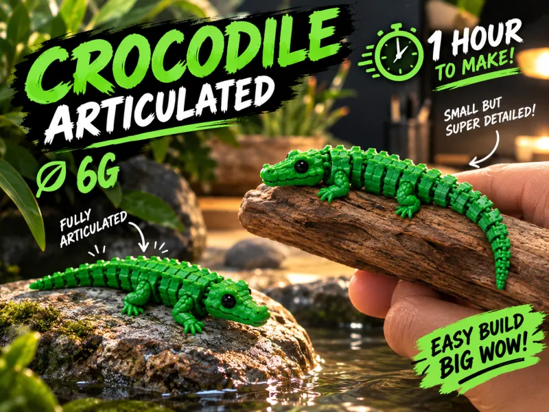 Crocodilo Flexível - 6g