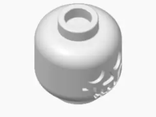 skull head with separated face