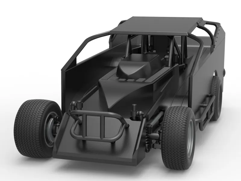 Mașină stock car modificată pentru dirt din Northeast, scara 1:25