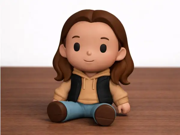 Chibi Girl in Jacket Figurine