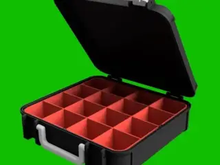 Toolbox SMART mit 12 verschiedenen Sortiments-Einsätzen
