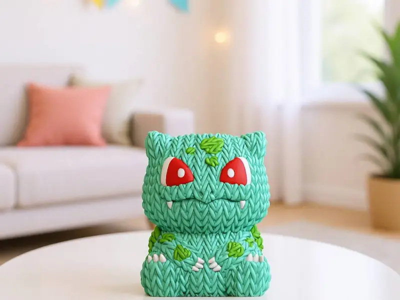 Bulbasaur - Multipart - Knitted - Crochet
