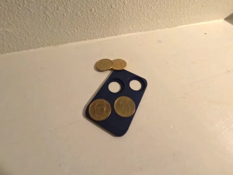 Kreditkarten-Dollarmünzen-Aufbewahrung [Passt in die Geldbörse]