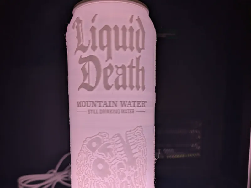 Liquid Death Litophane