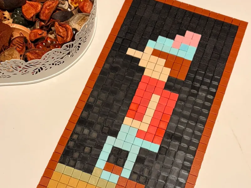 Kit de Mosaico de Arte Voxel de Graham do Minecraft