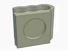 cable clip for round cables (3x) with magnetic holder