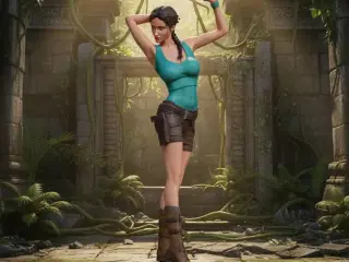 Lara Croft - Statue