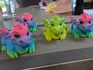 Lying fairy tale dragon - easy 3D printing