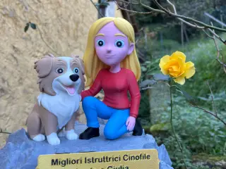 Dog Trainer Statue