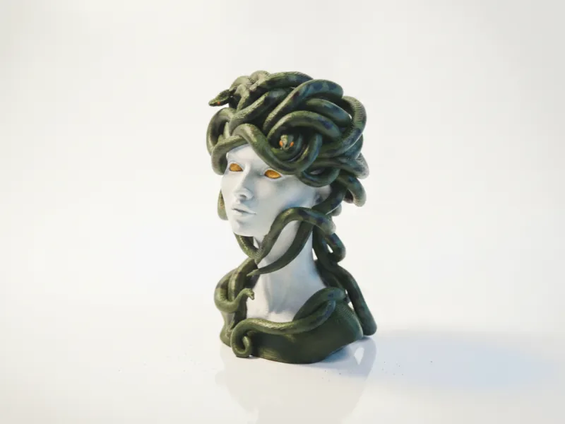 Medusa Bust Fantasy Mythology 3D Printable