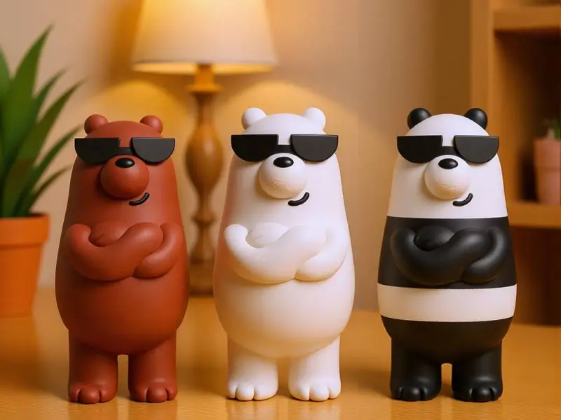 We Bear Bears - Panda, Ice Bear, Grizzy