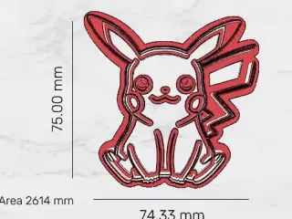 pikachu molde galleta cookie