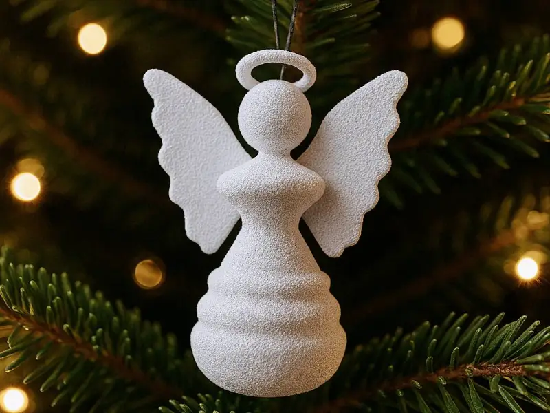 Angel Christmas Ornament, 3D Christmas Decor