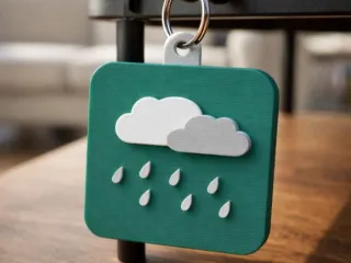 Llavero Clima  Mucha LLuvia