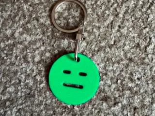 Neutral Face Keychain