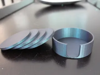 coasters with holder