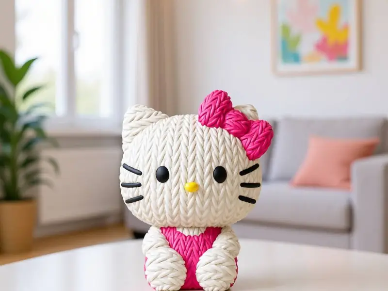 Hello Kitty - Knitted - Crochet