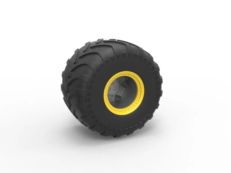 Monster Jam wheel Scale 1:25