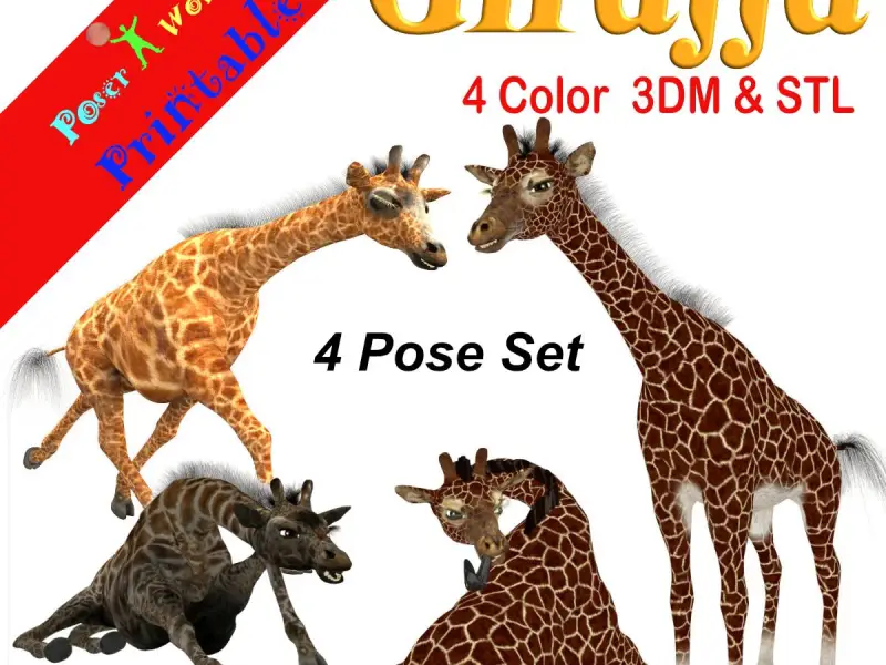 PoserWorld Giraffa 4 Pose Set